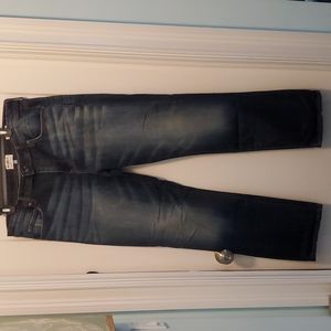 William Rast Men's Jeans Legacy Relax Straight Size 36x32 Distressed Dark Wash